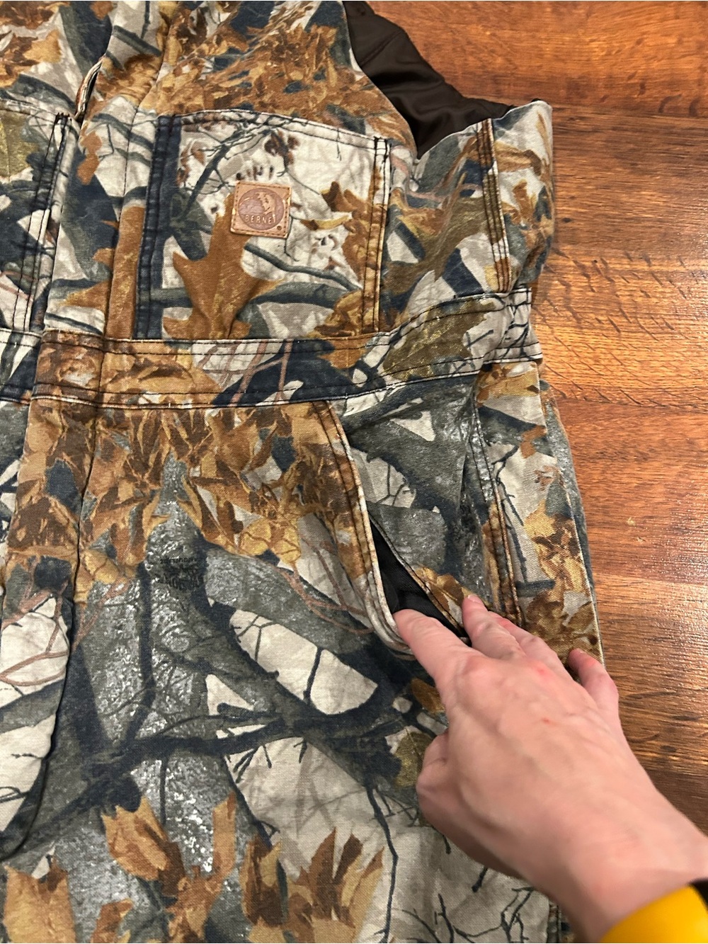 Berne Apparel Camo Insulated Hunting Bib Overalls X-large Short Zip XL Pockets - Picture 4 of 11